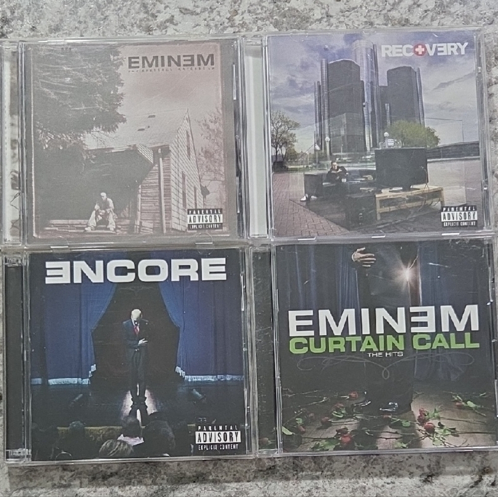 Eminem 4 Album CD Bundle (2000s Hip-Hop)